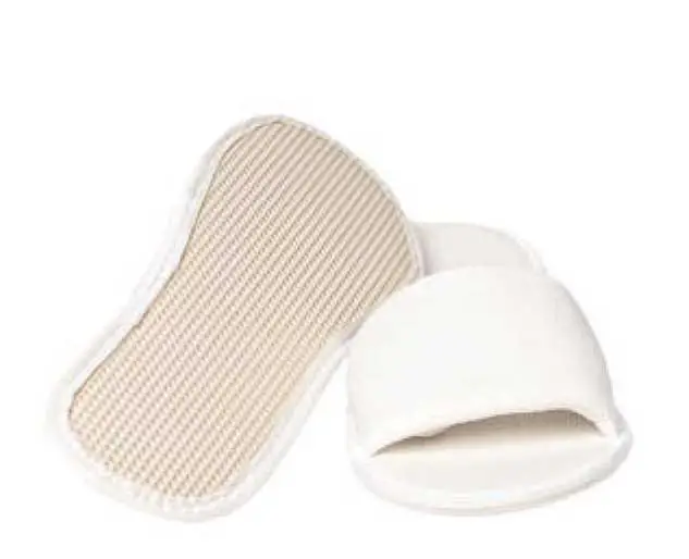 Açık Burun Çift Kat Polyester Havlu Terlik Eva Taban