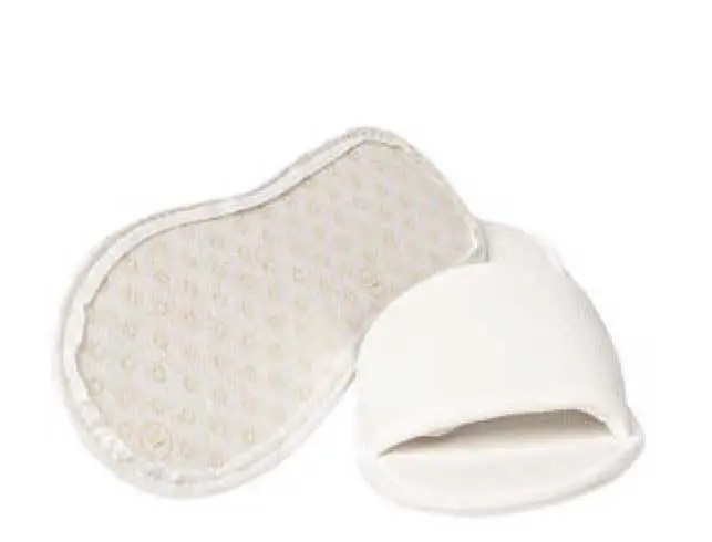 Açık Burun Çift Kat Polyester Havlu Terlik Kaymaz Taban